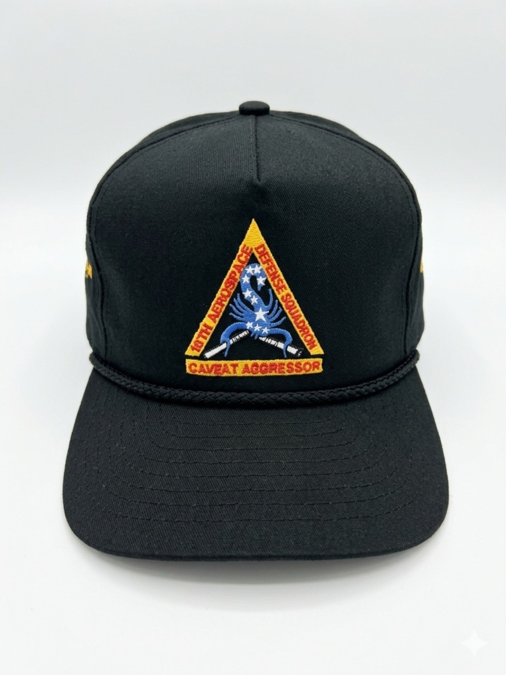 Vintage 2002 Caveat Aggressor Missoula MT Snapback Hat Stitches USA